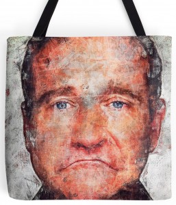 Robin Williams Sad Tote Bag