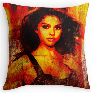 Selena Gomez Fire Throw Pillow