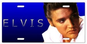 Vanity Elvis Presley The King License Plate