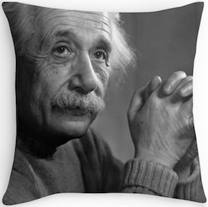 Albert Einstein Throw Pillow