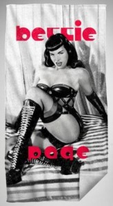 Betty Page Classic Pin Up Beach Towel