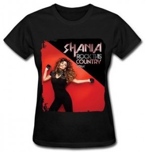 Shania Twain Rock This Country Tour T-Shirt