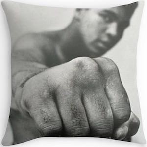 Muhammad Ali Fist Throw Pillow