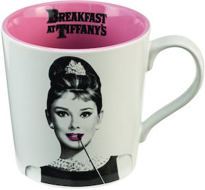 White And Pink Audrey Hepburn Mug