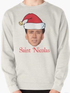Saint Nicolas Cage Christmas Sweater
