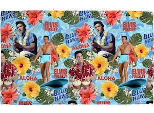 Elvis Blue Hawaii Beach Towel