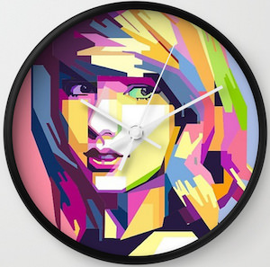 Pop Art Taylor Swift Wall Clock