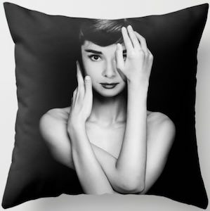 Audrey Hepburn Arms Pillow