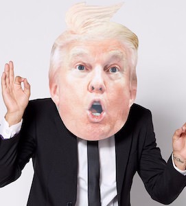 Surprised Donald Trump Mask