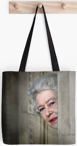 The Queen Peeking Tote Bag