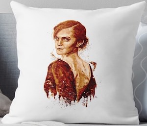 Emma Watson Throw Pillow