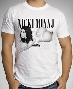 Nicki Minaj On A Fur Rug T-Shirt