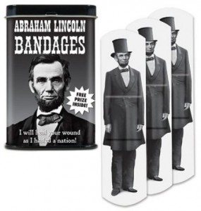 Abraham Lincoln Bandages With Collector Tin
