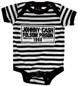 Johnny Cash Folsom Prison Baby Onepiece Snapsuit