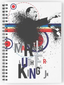 Colorful Martin Luther King Jr. Spiral Notebook