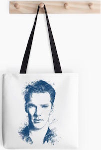 Benedict Cumberbatch Portrait Tote Bag