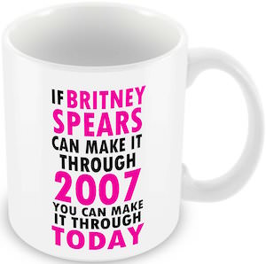 2007 Britney Spears Mug
