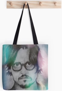 Johnny Depp Polygon Tote Bag