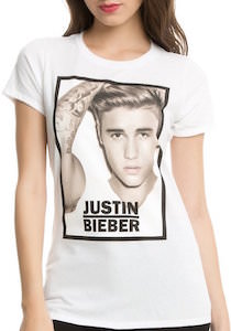 Girls Justin Bieber Photo T-Shirt