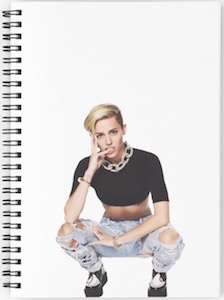 Miley Cyrus Ripped Jeans Notebook