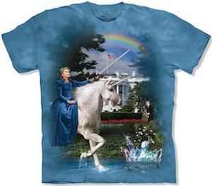 Hillary Clinton Riding A Unicorn T-Shirt