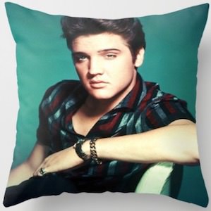 Green Elvis Pillow