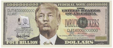 Donald Trump Four Billion Dollar Bill