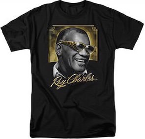 Ray Charles In Gold T-Shirt