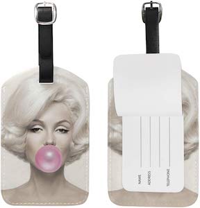 Marilyn Monroe Blowing Bubbles Luggage Tag