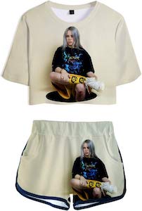 Billie Eilish Shorts And Shirt Set