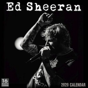 2020 Ed Sheeran Wall Calendar
