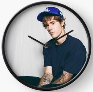 Justin Bieber Wall Clock