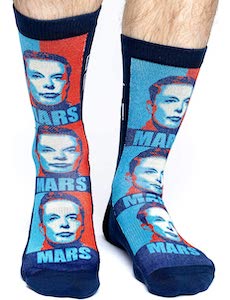 Elon Musk Mars Socks